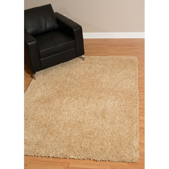 United Weavers Paraiba Tatami Light Beige Tufted Polyester Shag Area Rug
