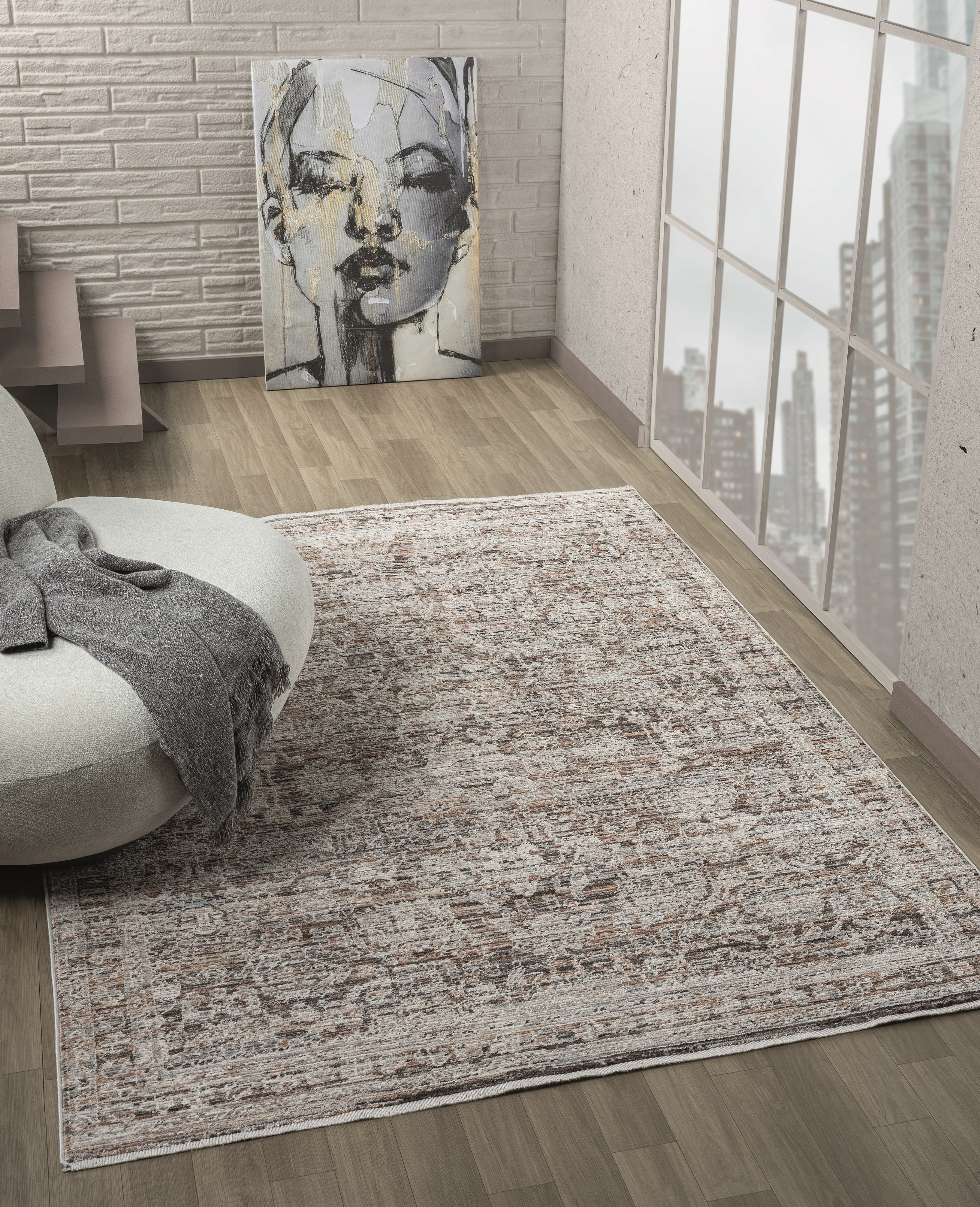 United Weavers Penley Kiana Transitional Border Area Rug, Multi, 12'6 x 15'