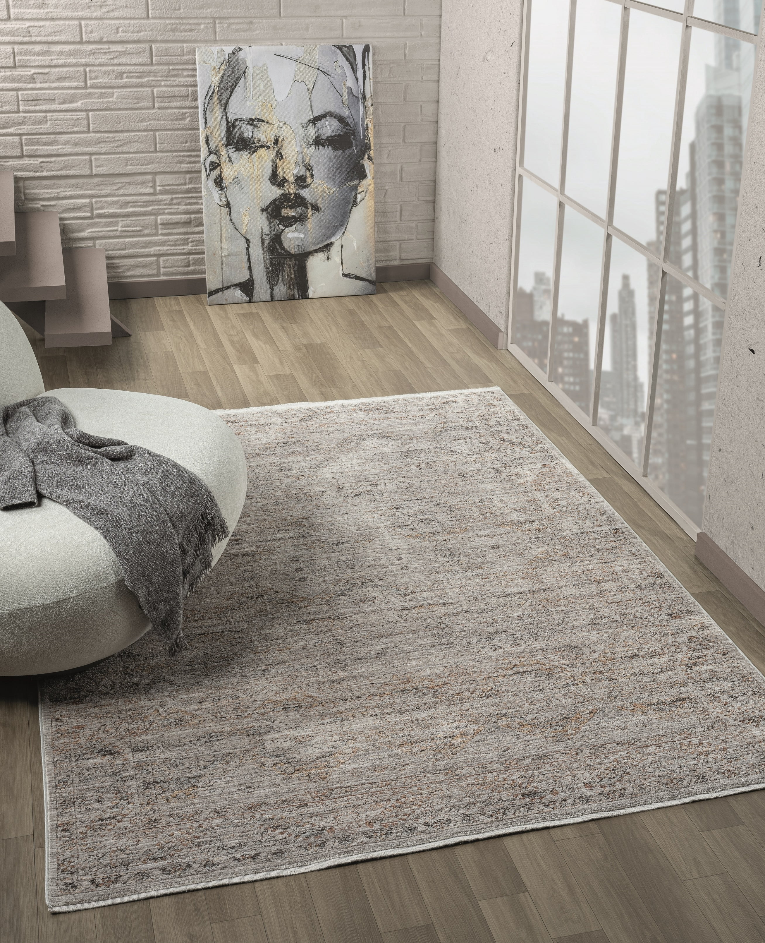 United Weavers Penley Malia Contemporary Abstract Area Rug, Multi, 7'10" x 10'6"