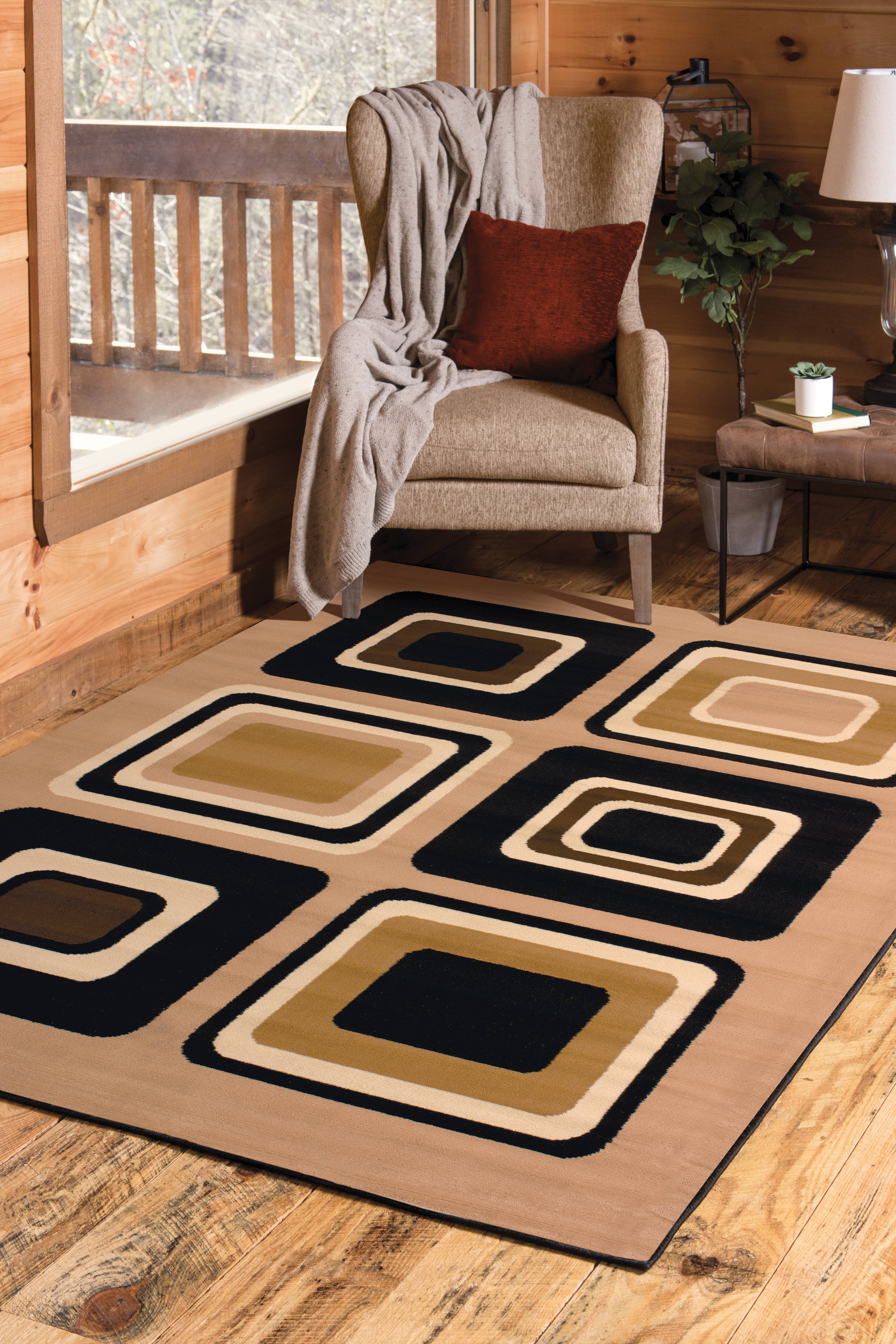 United Weavers Plaza Florence Runner Rug, Geometric Pattern, Berber, 2'3 X 7'2"