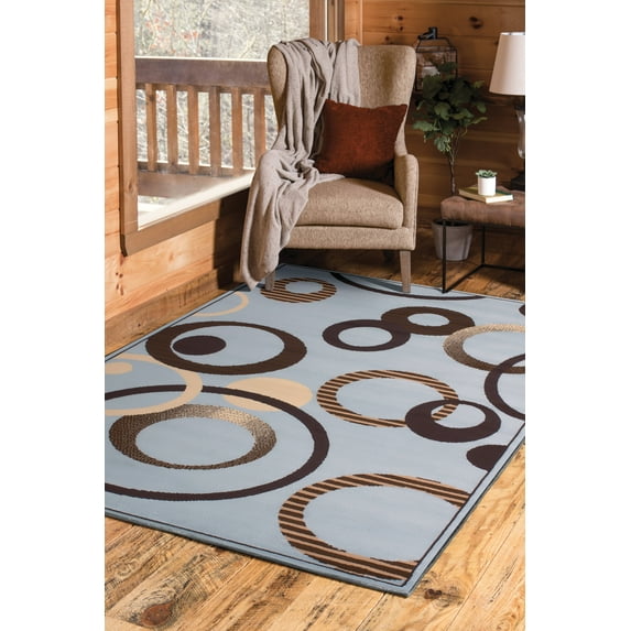 United Weavers Plaza Francoise Area Rug, Geometric Pattern, Blue, 7'10" X 10'6"