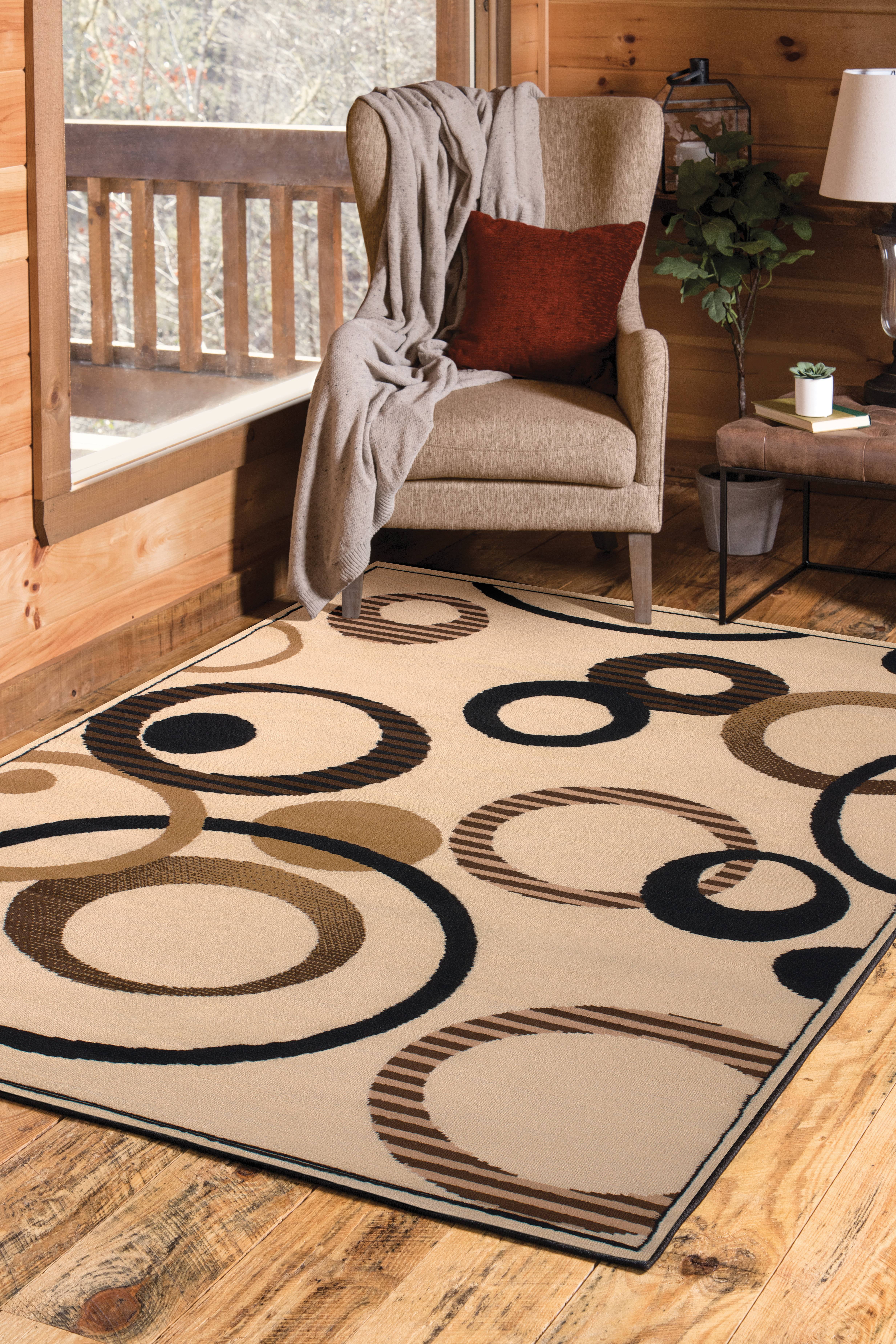 United Weavers Plaza Francoise Runner Rug, Geometric Pattern, Ivory, 2'3 X 7'2"