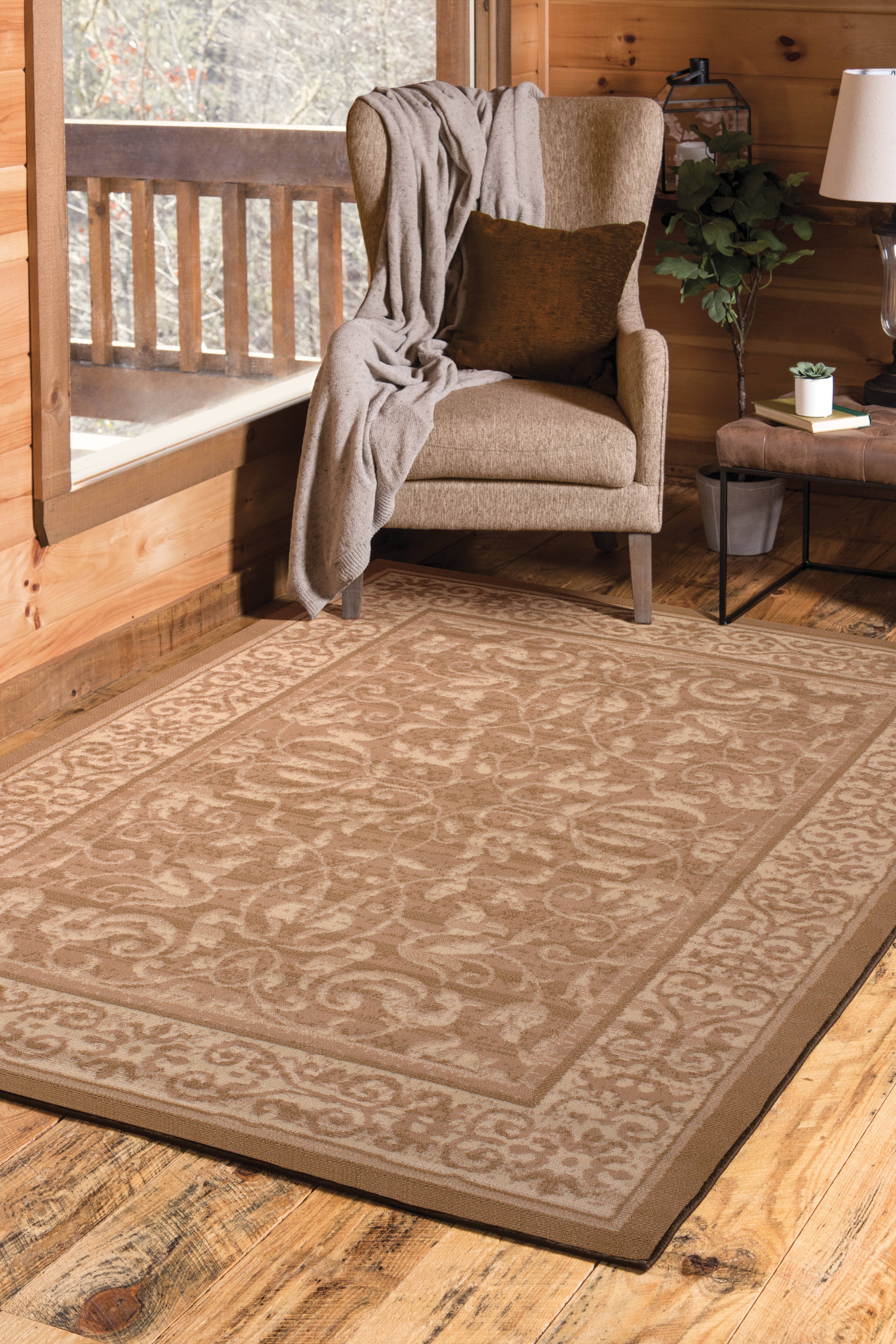 United Weavers Plaza Genevieve Accent Rug, Bordered Pattern, Beige, 1'11" X 3'3" - image 1 of 6