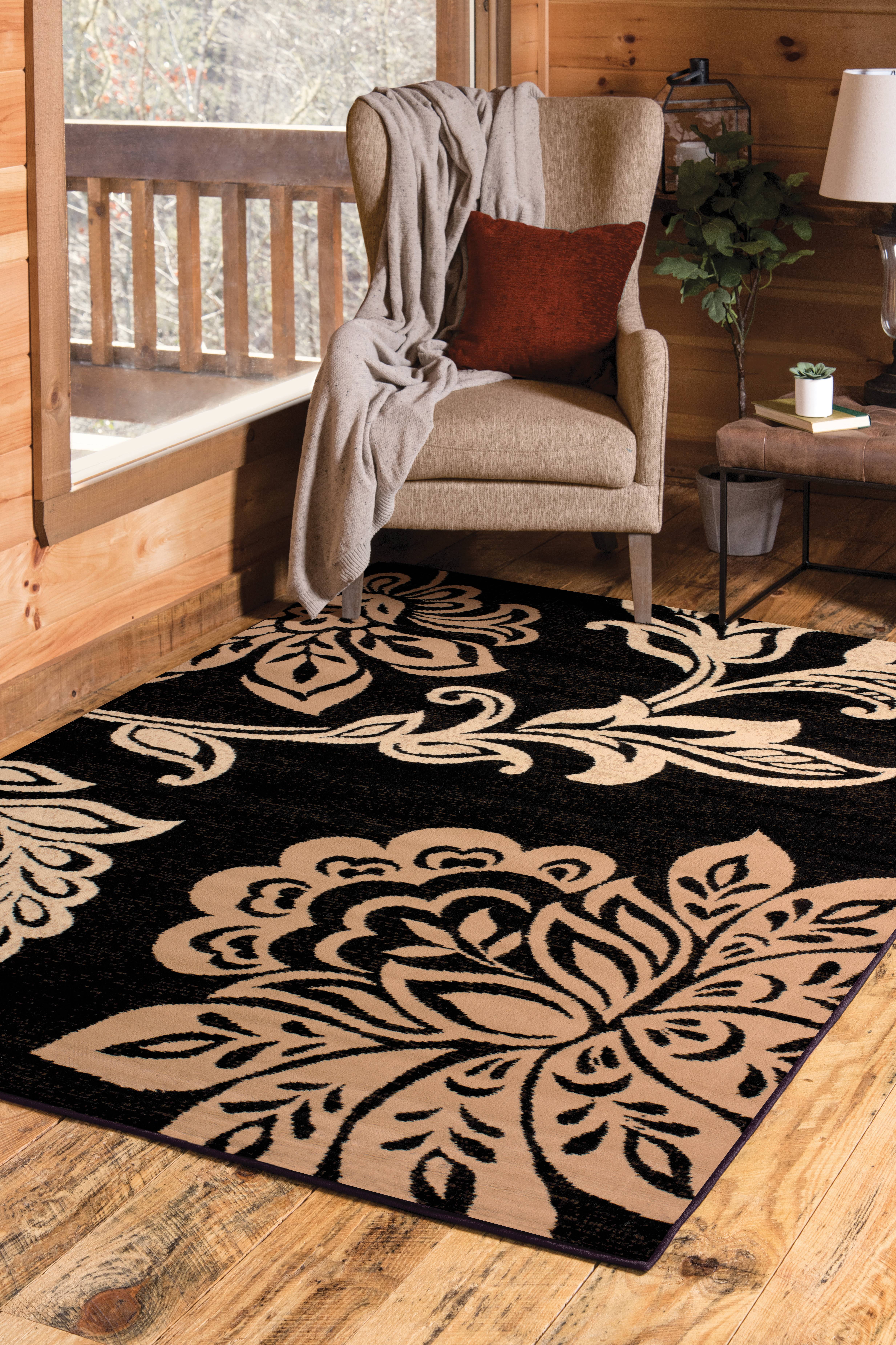 United Weavers Plaza Gianna Runner Rug, Floral Pattern, Beige, 2'3 X 7'2"
