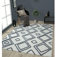 thumbnail image 1 of United Weavers Queensland Kahlil Geometric Shag Area Rug, Blue/Grey, 6' 6" x 9' 2", 1 of 6