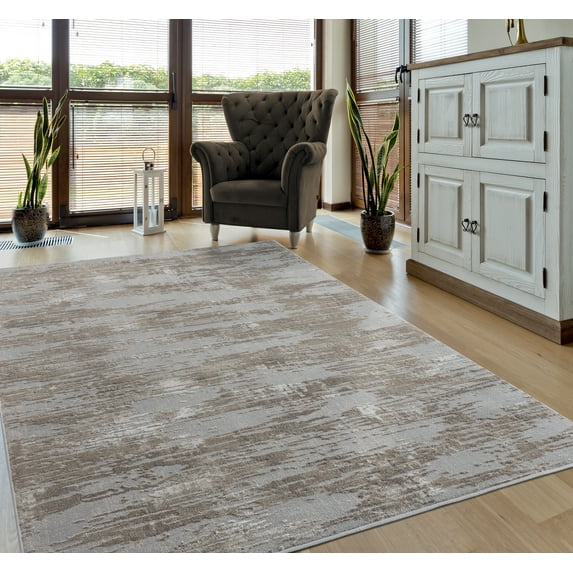 United Weavers Rasbora Altum Contemporary Abstract Accent Rug, Wheat, 1'11" x 3'