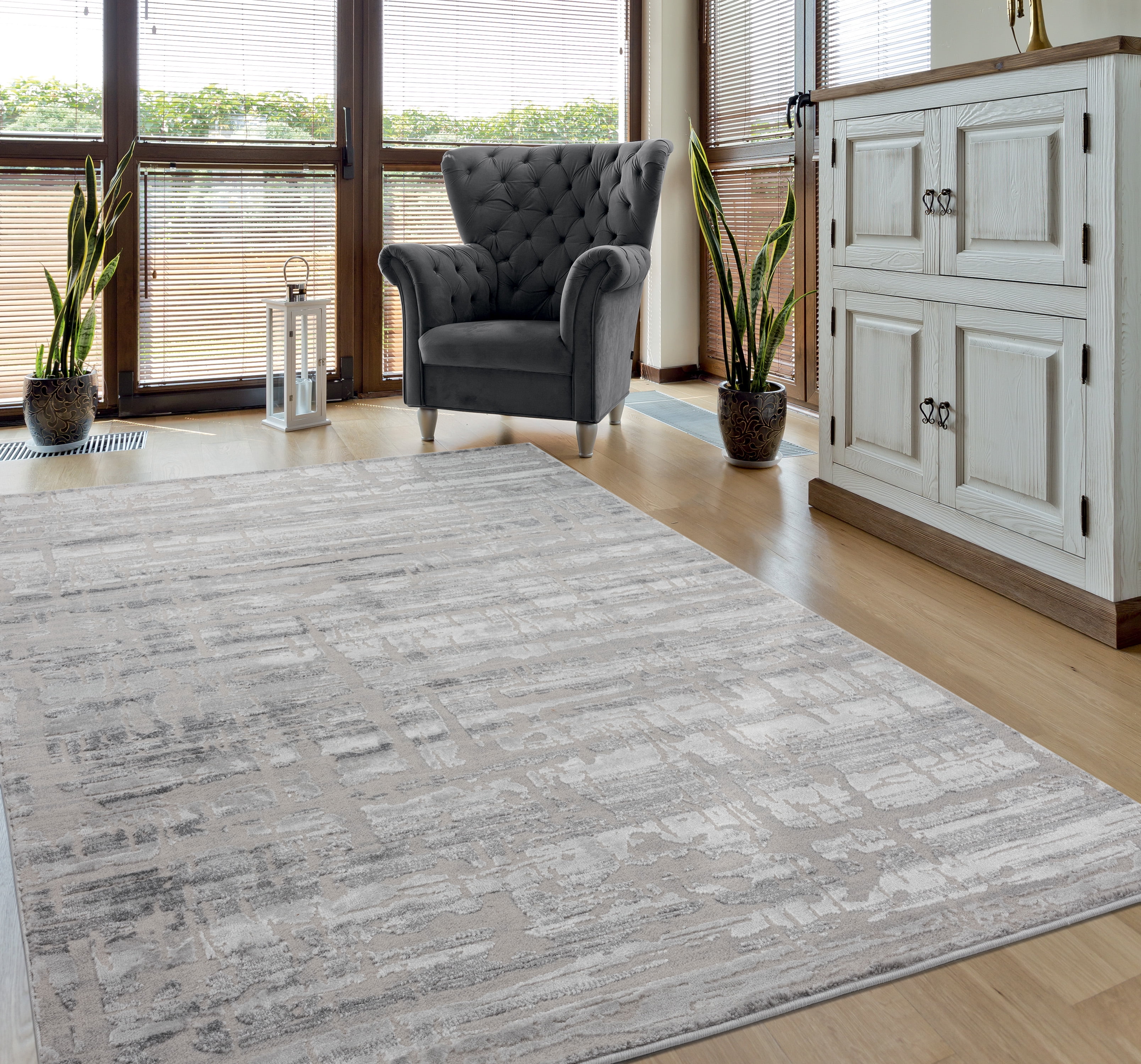 United Weavers Rasbora Sierra Contemporary Abstract Runner Rug, Multicolor, 2'7" x 7'2"