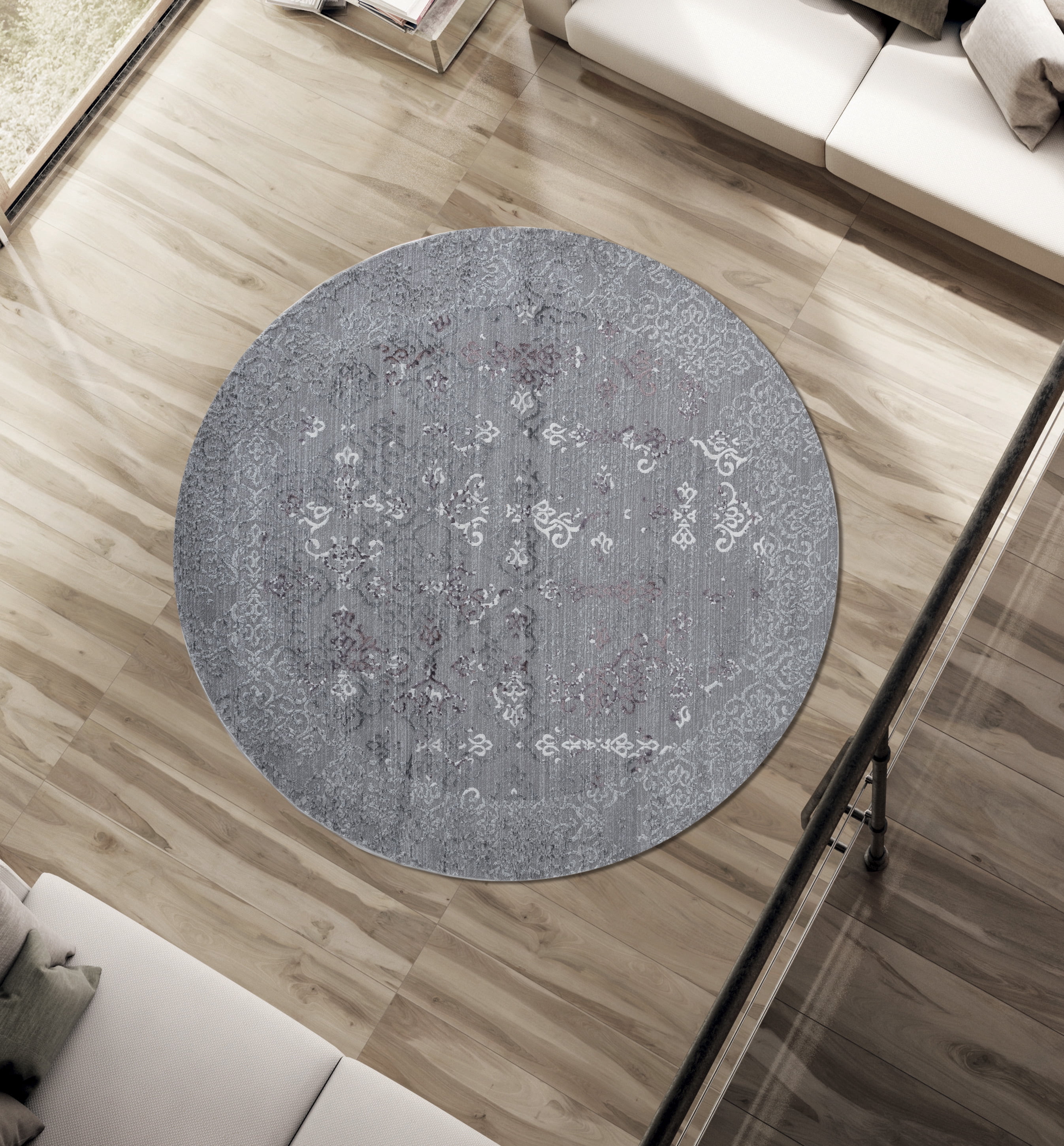 United Weavers Rasbora Tetra Transitional Bordered Area Rug, Plum, 7'10" x 10'6"