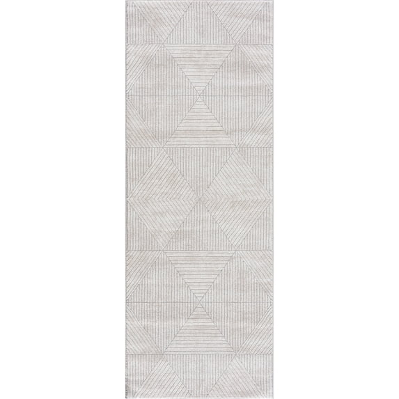 United Weavers Reserve Montana White Runner Rug 2'7" x 7'2"