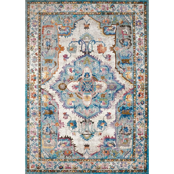 United Weavers Rhapsody Area Rug 1830-30262 Kent Cerulean 1'10" x 7'2" Rectangle