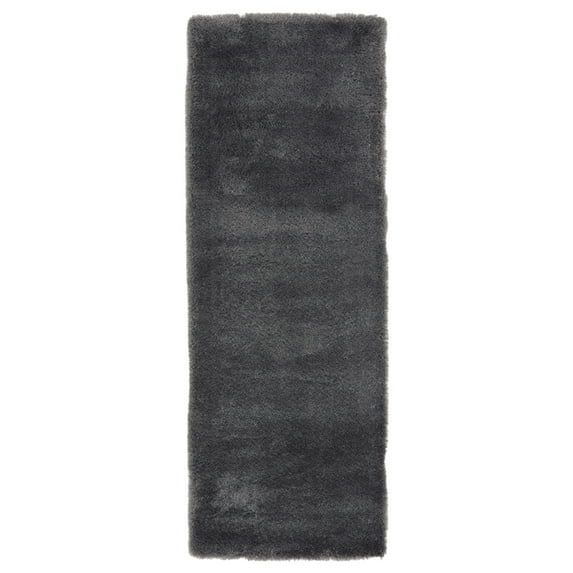 United Weavers Ritz Shag Area Rug 760 50077 Easton Charcoal Fluffy Faded 2' 7" x 7' 2" Rectangle