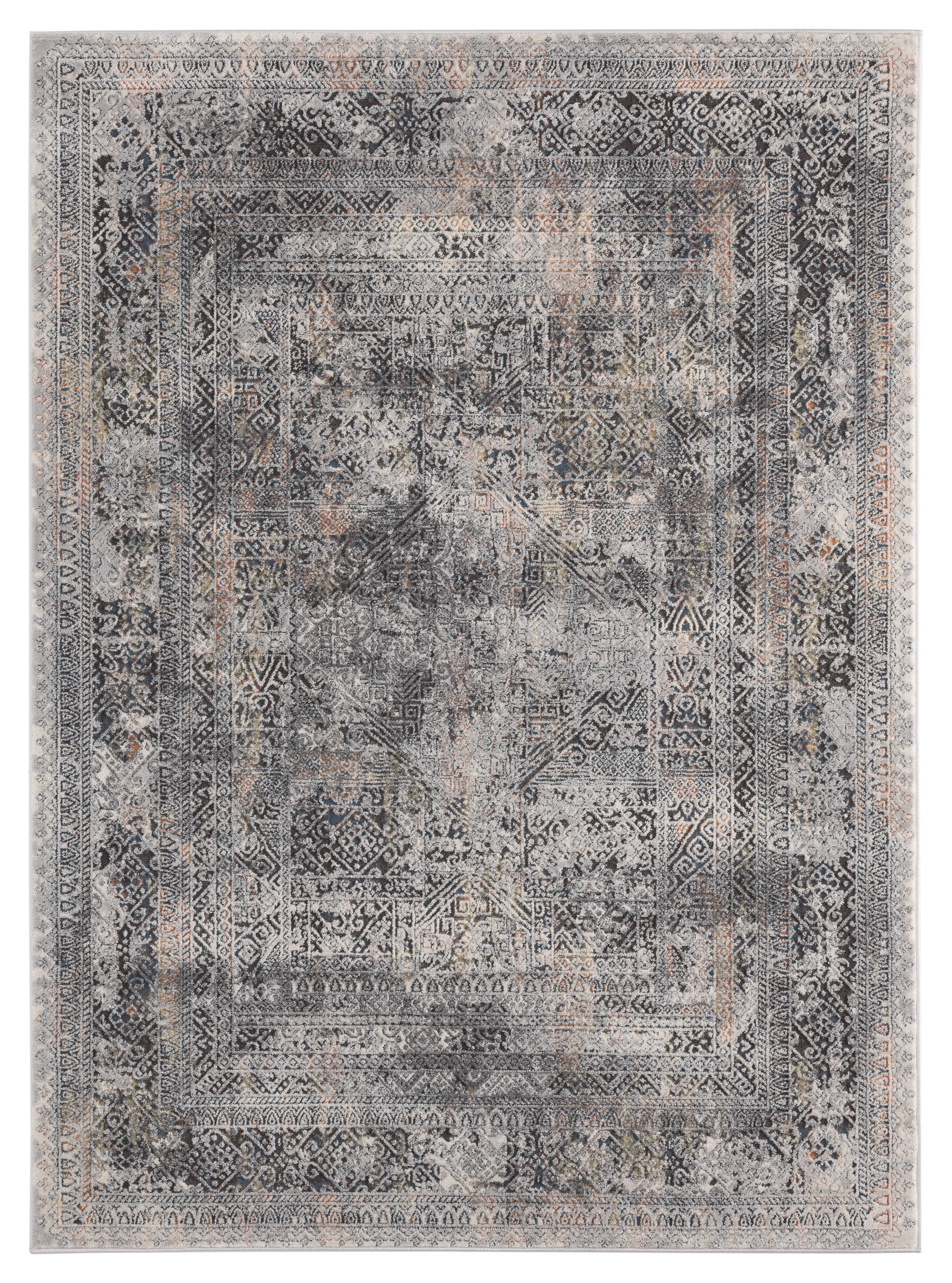 United Weavers Rushmore Kennedy Contemporary Border Area Rug, Multi, 5'3" x 7'2"