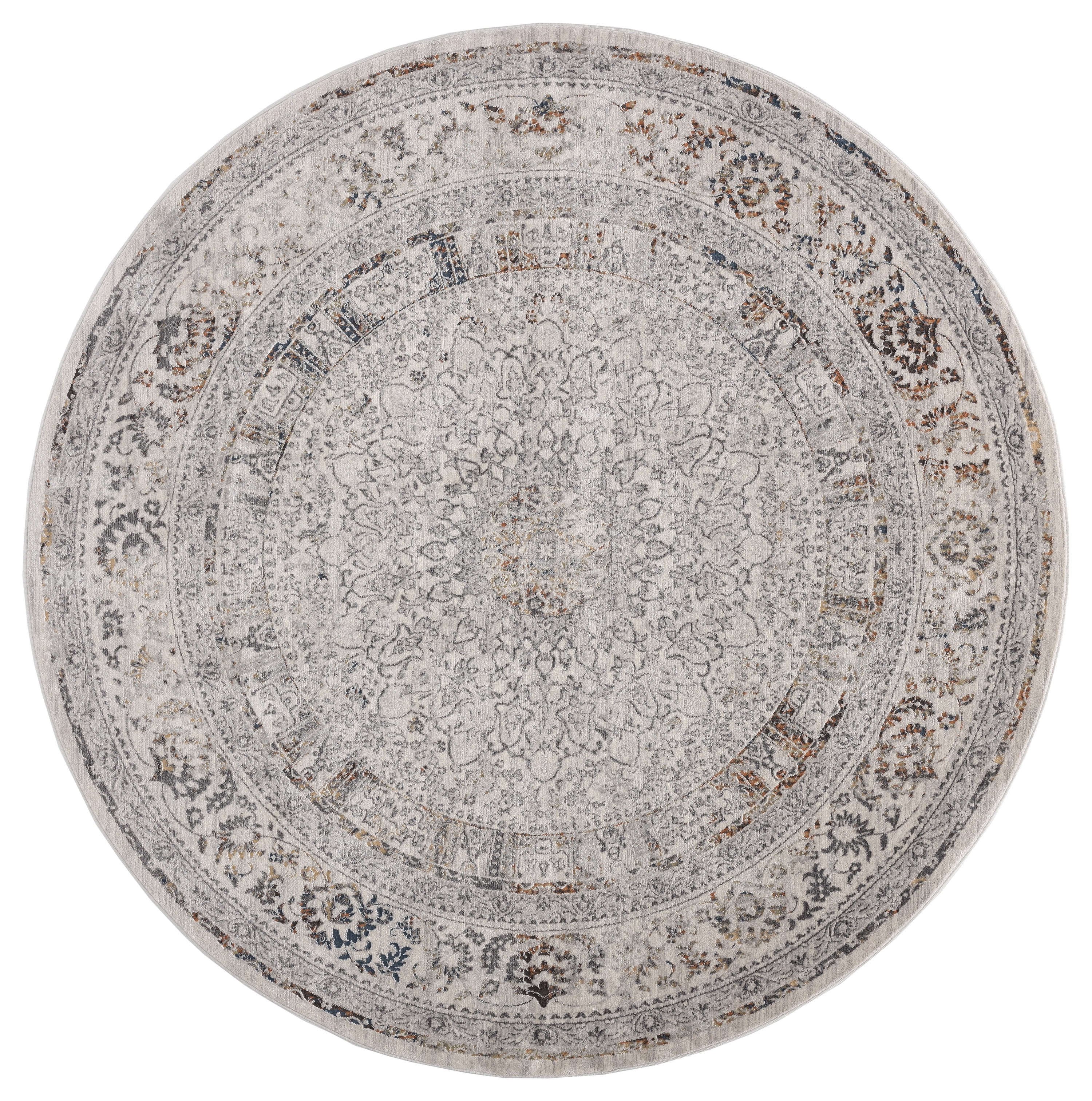 United Weavers Rushmore Lincoln Traditional Medallion Round Area Rug, Multi, 7'10" RD