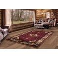 thumbnail image 1 of United Weavers Rustic Forest Bayard Southwestern Border Accent Rug, Burgundy, 1'10" x 2'8", 1 of 9