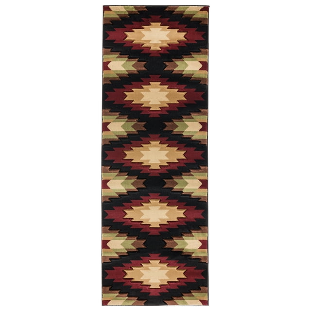 United Weavers Rustic Forest Cave Creek Multi Hand-Carved Area Rug or Runner