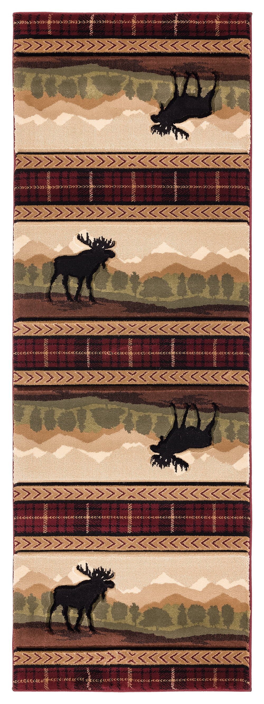 United Weavers Rustic Forest Coolidge Park Beige Hand-Carved Area Rug or Runner