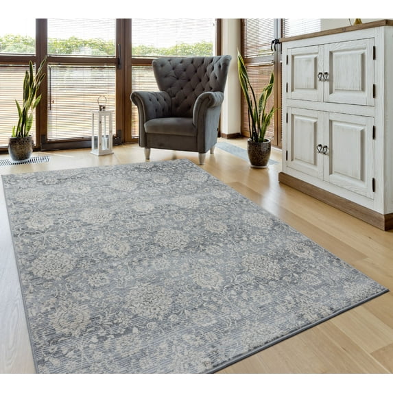 United Weavers Scarborough Mt. Angel Geometric Cream Woven Olefin Area Rug or Runner