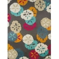 thumbnail image 1 of United Weavers Seaside Equatorial Shells Charcoal Woven Olefin Scatter Rug, 1 of 2