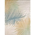 thumbnail image 1 of United Weavers Seaside Palm Branch Blue Woven Olefin Area Rug, 1 of 2