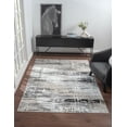 thumbnail image 1 of United Weavers Serendipity Noah Modern Abstract Accent Rug, Grey, 1'10" x 3', 1 of 2