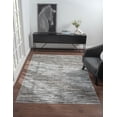 thumbnail image 1 of United Weavers Serendipity Otto Modern Abstract Runner Rug, Charcoal, 2'7" x 7'2", 1 of 2