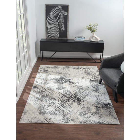 United Weavers Serendipity Silas Modern Abstract Area Rug, Grey, 12'6" X 15'