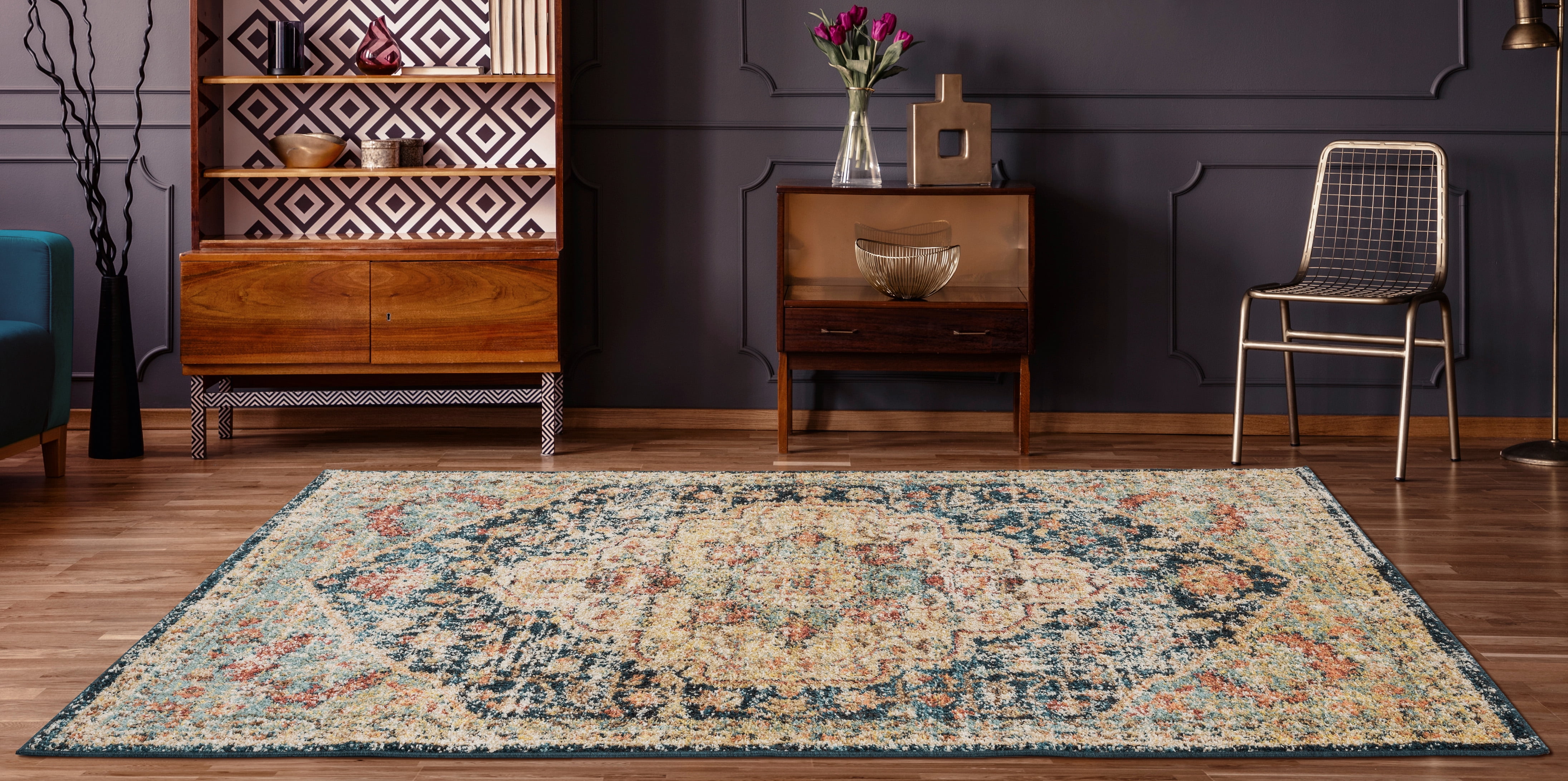 United Weavers Storybrooke Maple Oriental Multi Woven Olefin/Frieze Area Rug or Runner