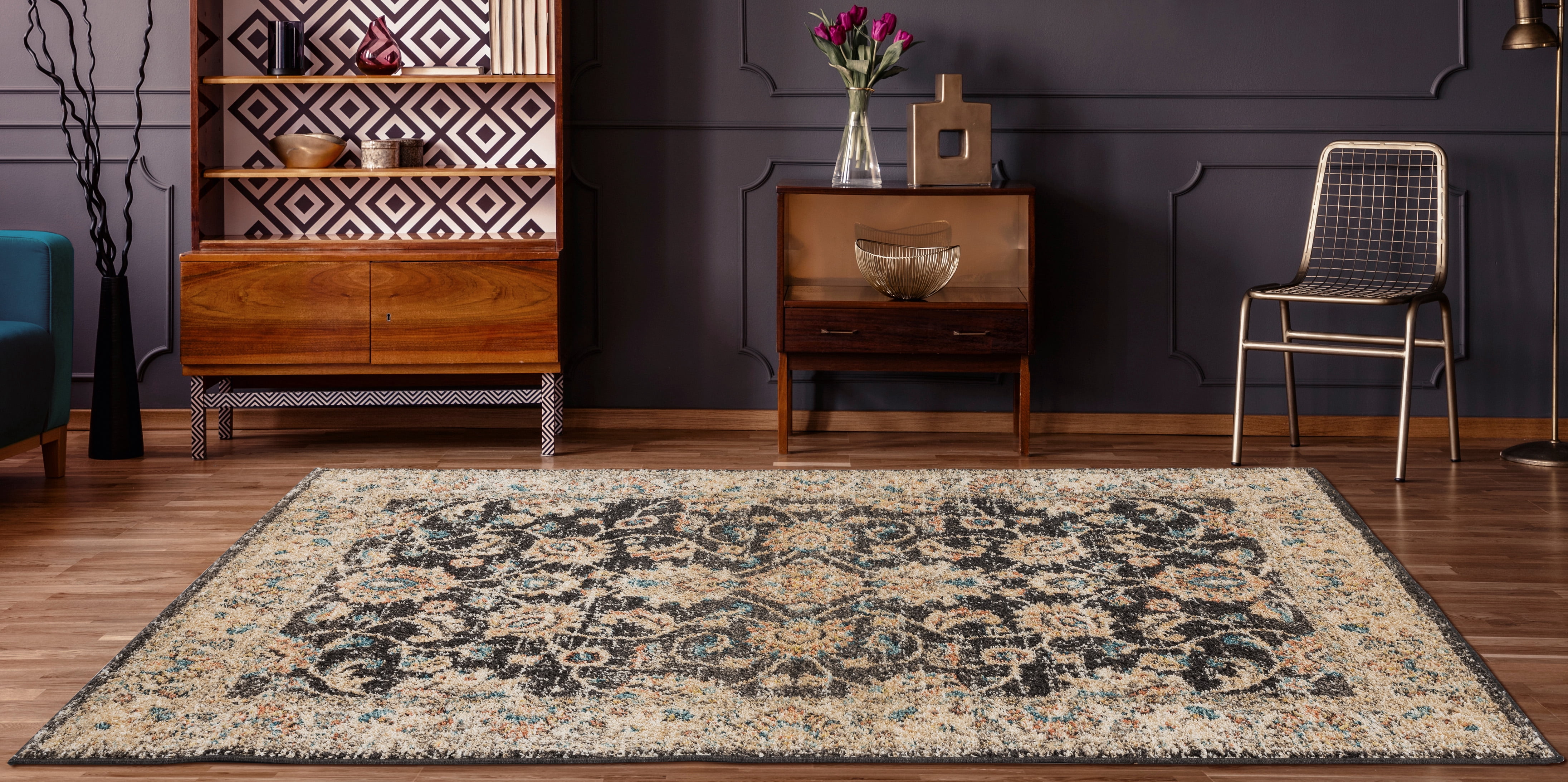 United Weavers Storybrooke Willow Oriental Walnut Woven Olefin/Frieze Area Rug or Runner