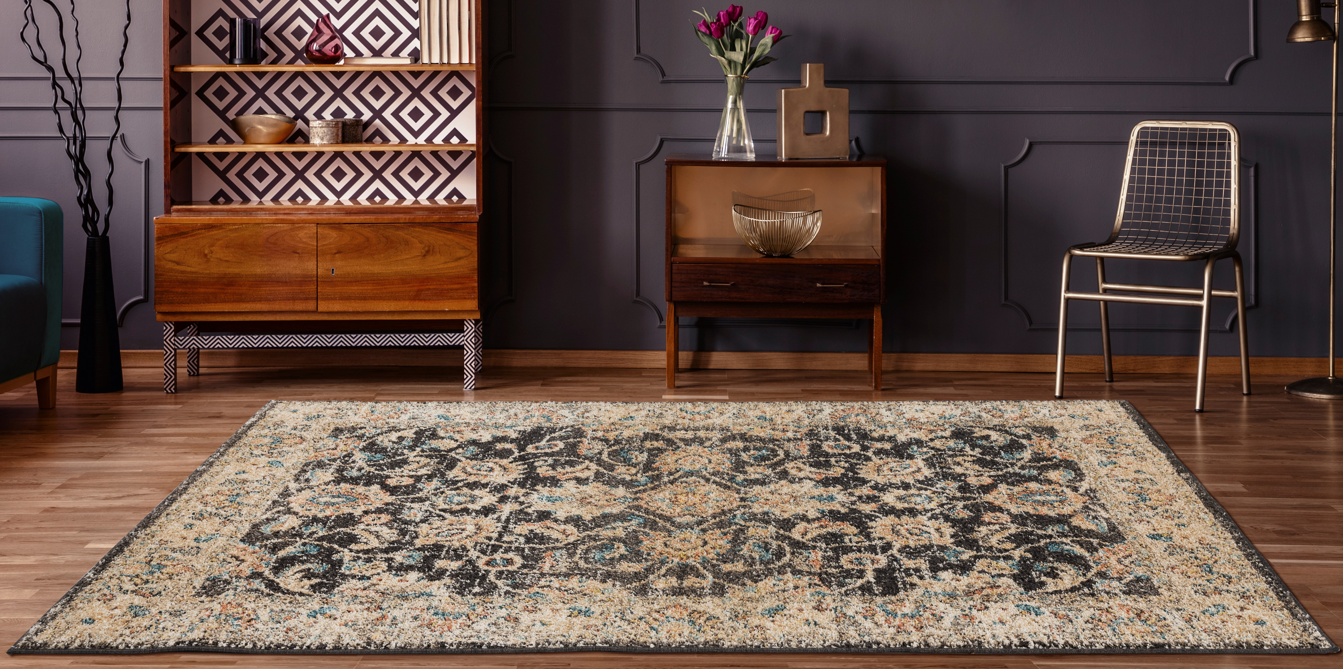 United Weavers Storybrooke Willow Oriental Walnut Woven Olefin/Frieze Area Rug or Runner