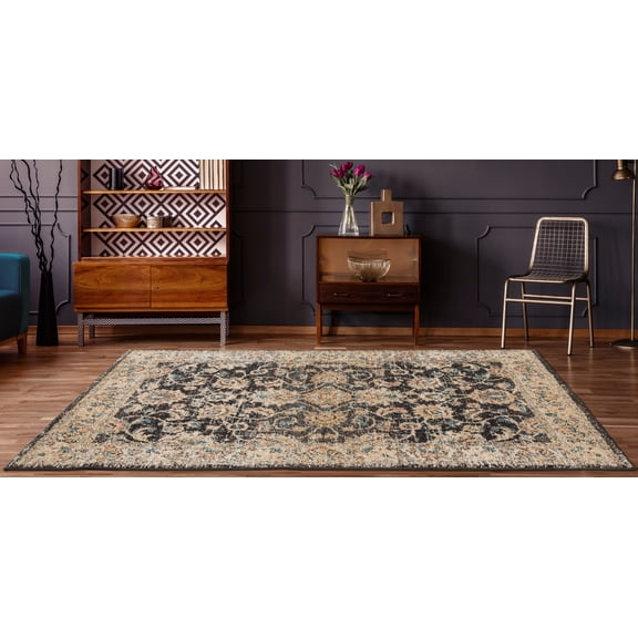 United Weavers Storybrooke Willow Oriental Walnut Woven Olefin/Frieze Area Rug or Runner