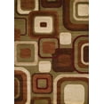 thumbnail image 1 of United Weavers Studio Area Rug 710-00350 Modem Brown Circles Curves 1' 11" x 7' 4" Rectangle, 1 of 5