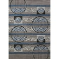 thumbnail image 1 of United Weavers Studio Area Rug 710-00572 Cymbals Grey Bars Circles 1' 11" x 7' 4" Rectangle, 1 of 4