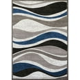 thumbnail image 1 of United Weavers Studio Area Rug 710-00761 Silica Denim Blue Waves Lines 5' 3" x 7' 2" Rectangle, 1 of 4
