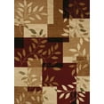 thumbnail image 1 of United Weavers Studio Area Rug 710-00834 Sapphire Burgundy Vines Blocks 1' 11" x 7' 4" Rectangle, 1 of 4