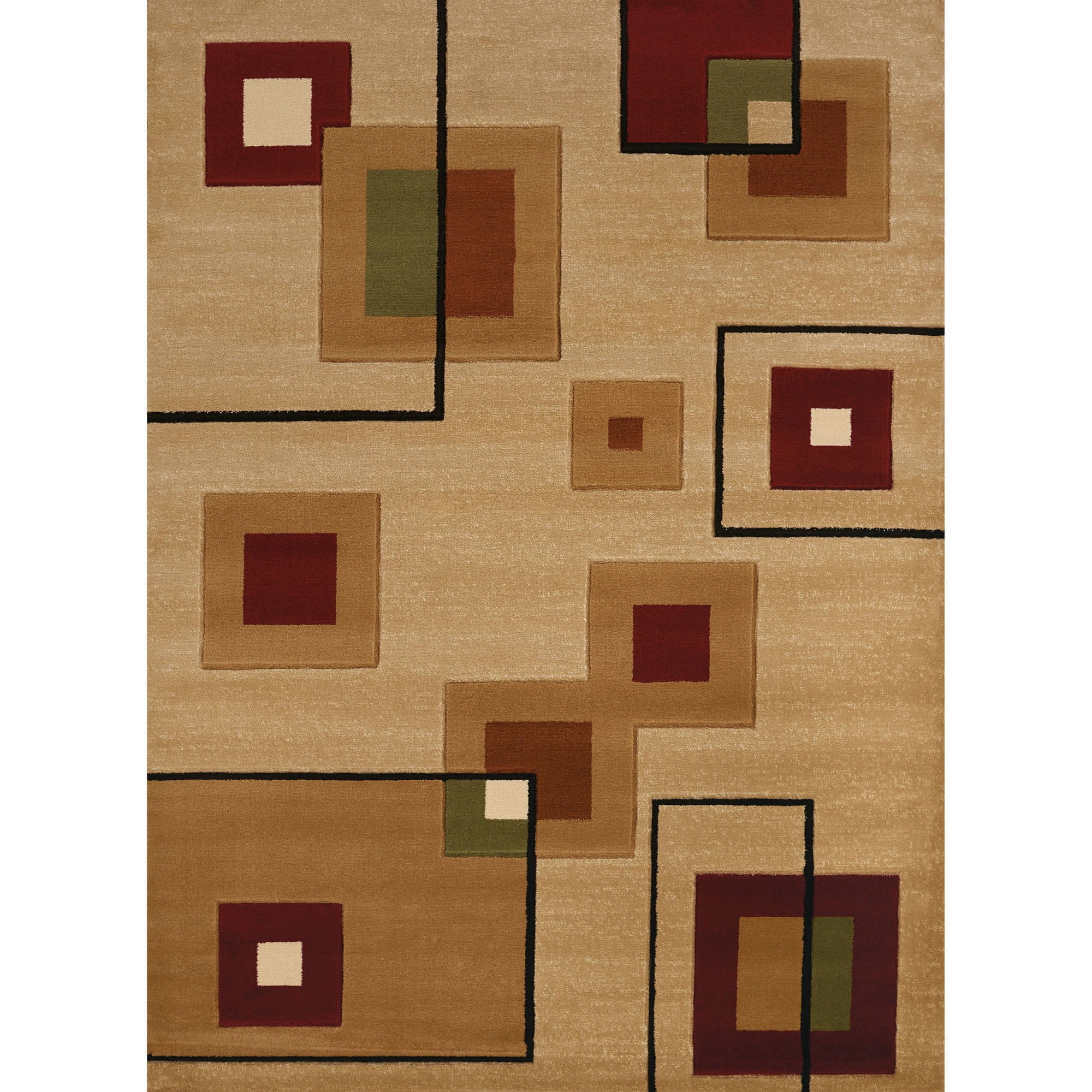 United Weavers Uptown Elena Burgundy Woven Polypropylene Area Rug or Runner