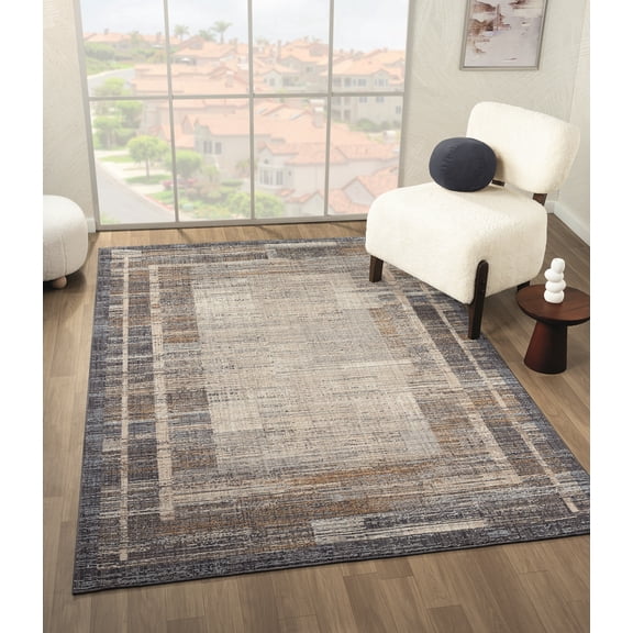 United Weavers Utopia Alden Contemporary Abstract Accent Rug, Blue, 1'10" x 3'