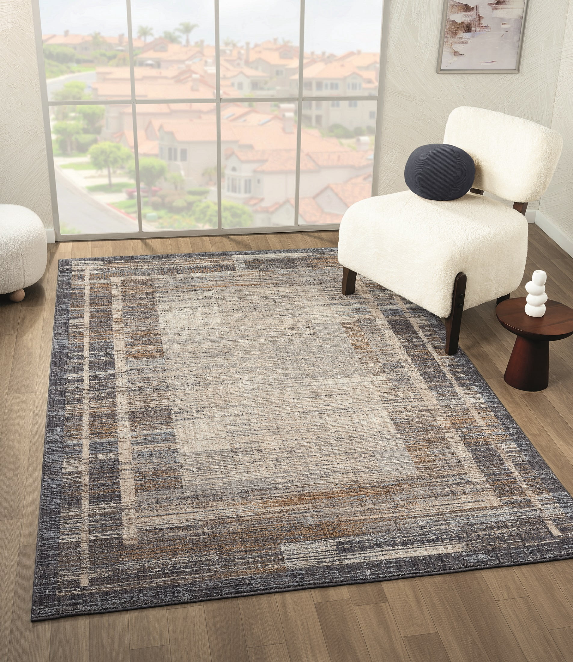United Weavers Utopia Alden Contemporary Abstract Area Rug, Blue, 7'10" x 10'6"