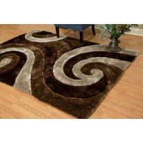 United Weavers Veria Apex Shag Abstract Accent Rug, Beige, 1'10" X 3'