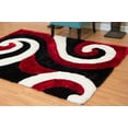 thumbnail image 1 of United Weavers Veria Apex Shag Abstract Accent Rug, Red, 1'10" X 3', 1 of 2