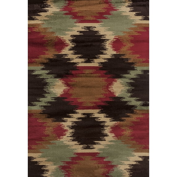 United Weavers Woodside Area Rug 712 30175 Amah Tribe Multi Faded Shaded 7' 10" x 10' 6" Rectangle