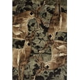 thumbnail image 1 of United Weavers Woodside Area Rug 712 30275 Deer Kin Multi Antlers Nature 5' 3" x 7' 2" Rectangle, 1 of 3