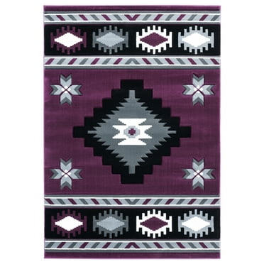 United Weavers Bristol Area Rug 2050 10482 Caliente Plum Edges Pointed 2' 7" x  7' 4" Rectangle