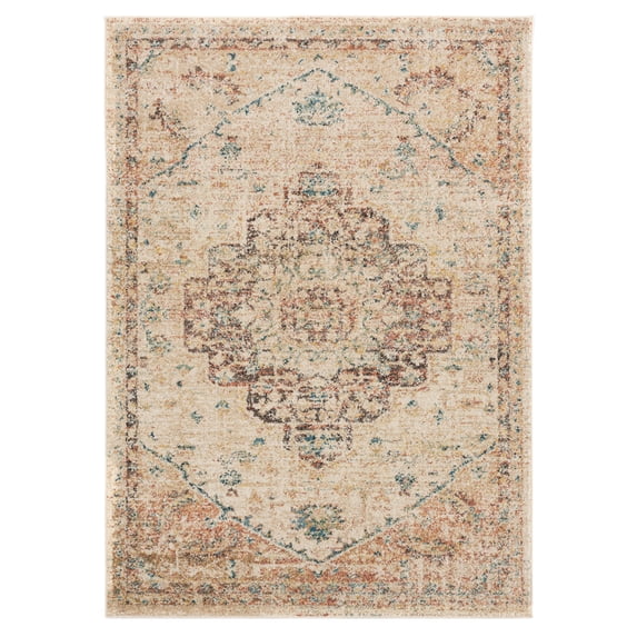 United Weavers Marrakesh Area Rug 3801 30101 Sultan Bone Medallions Scrolls 2' 7" x 7' 2" Rectangle