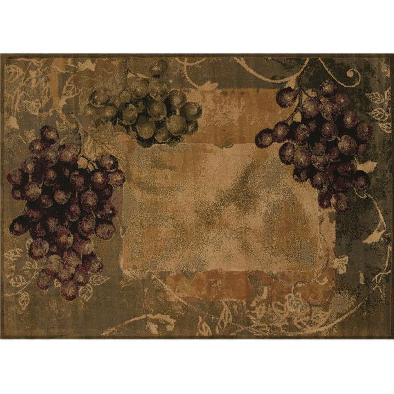 Vineyard Green Rectangular Polypropylene Area Rug