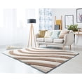 thumbnail image 1 of United Weavers of America Abstract Shag Contemporary Area Rugs, Beige, 1 of 5