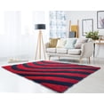 thumbnail image 1 of United Weavers of America Abstract Shag Contemporary Area Rugs, Black, 1 of 5