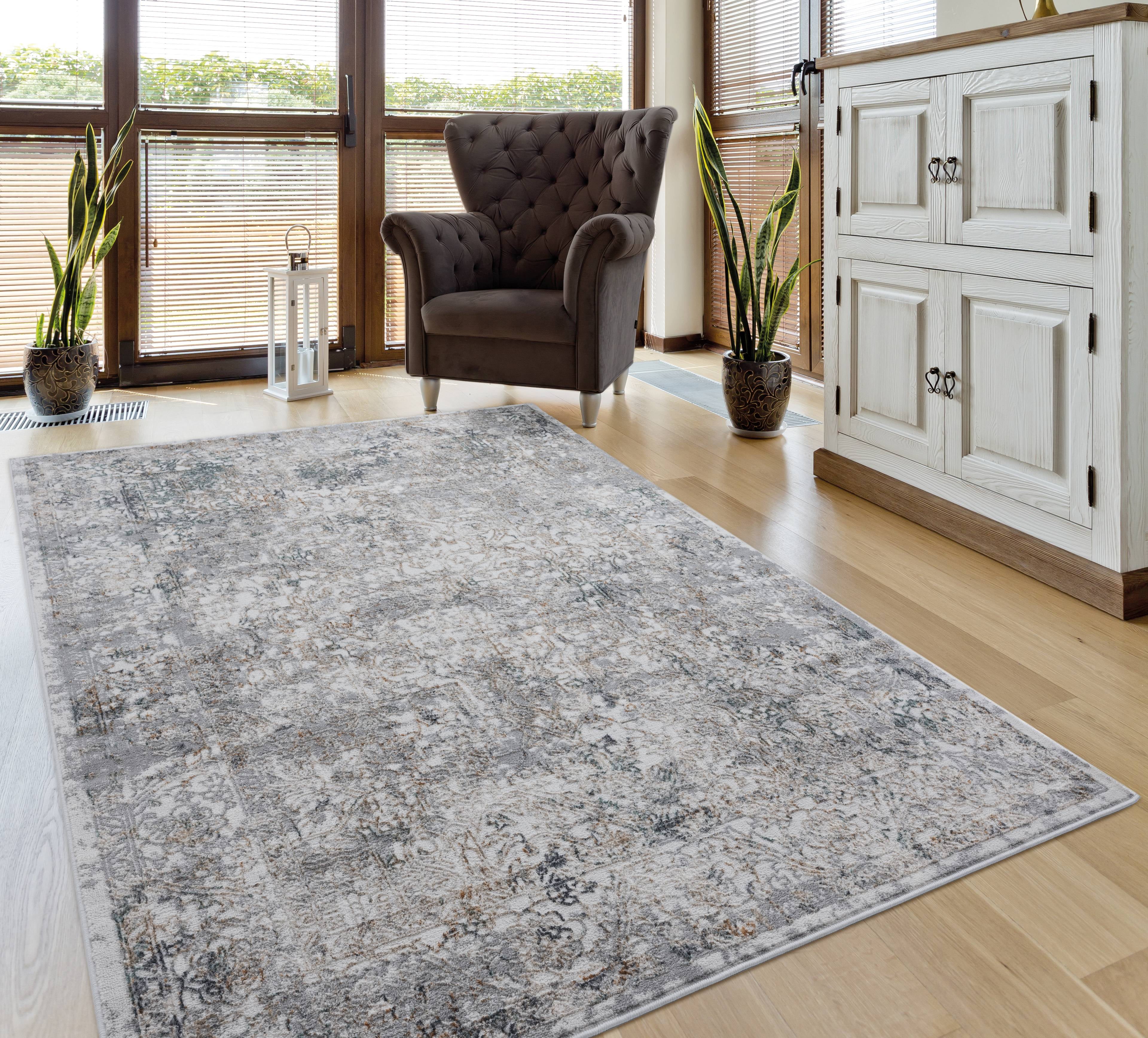 United Weavers of America Beige Persian Bordered Runner Rug, 2'7" x 7'4"