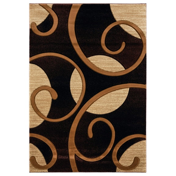 United Weavers of America Bristol Riley Brown Mat Rug, 2'7" x 4'2"