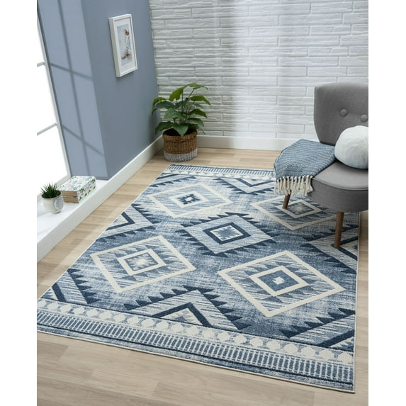 United Weavers of America Contemporary/Transitional Geometric Runner Rug, 2' 7" x 7' 2"