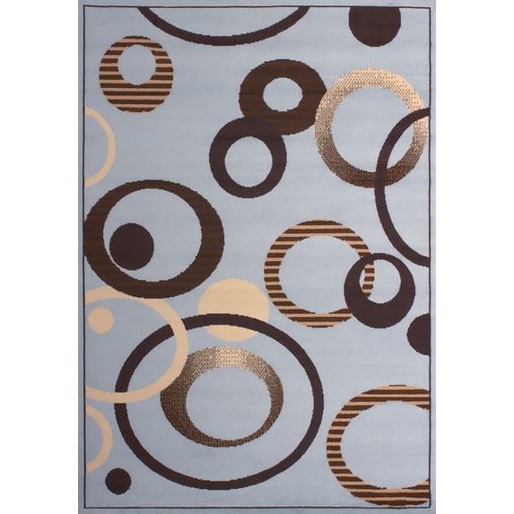 United Weavers of America Dallas Rugs Blue Geometric Area Rug, 5'3" x 7'2"